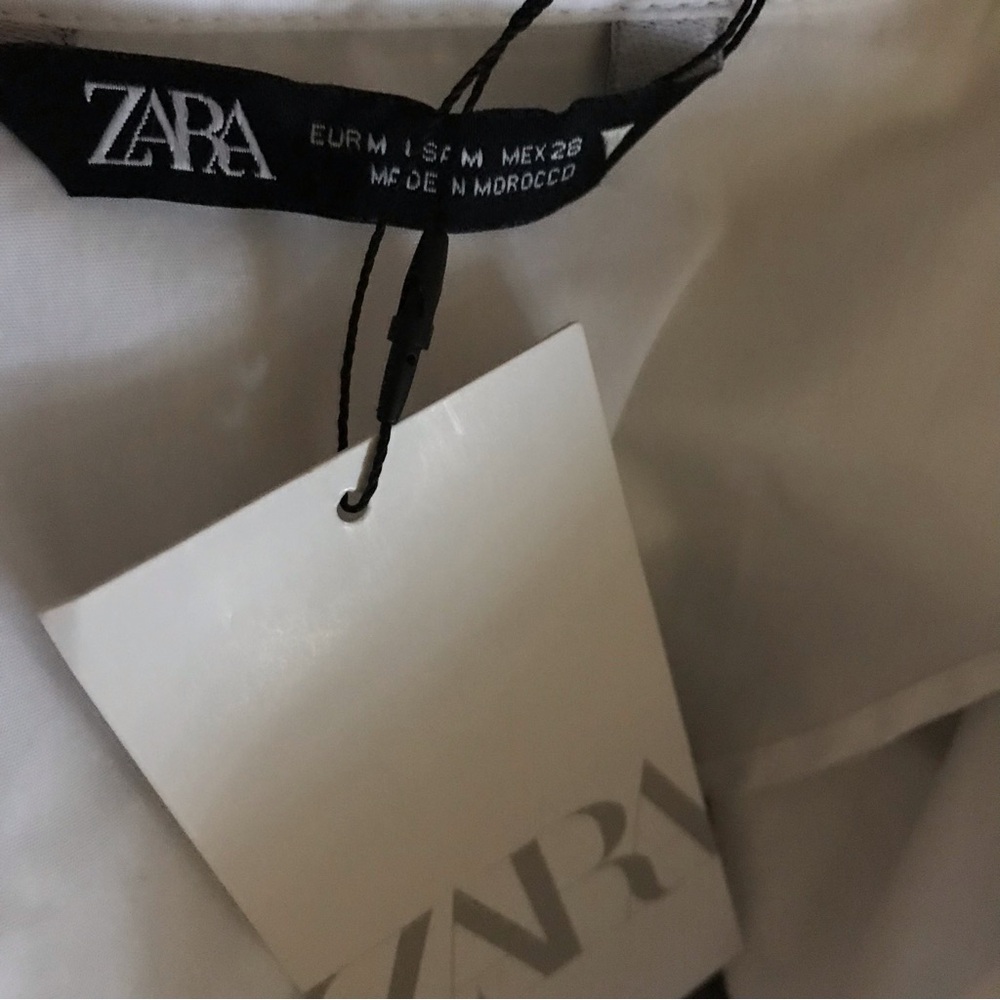 Zara Classic White Women's Crop Top NWT - Picture 6 of 6